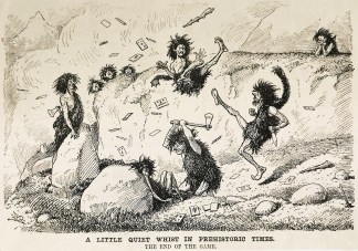 A little quiet whist in prehistoric times. Games