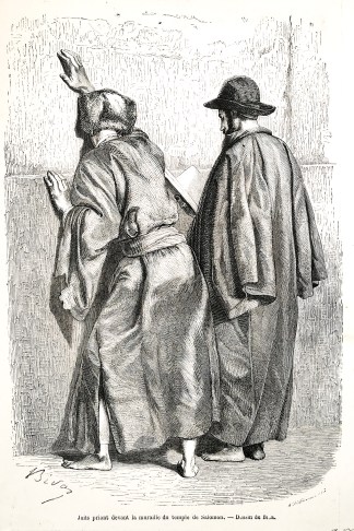 Juifs priant devant la muraille du templ… RELIGIOUS