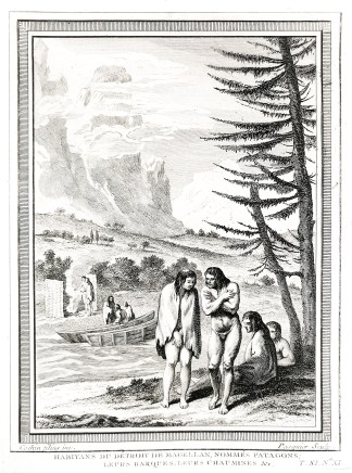 Habitans du Detroit de Magellan, Nommes … South America