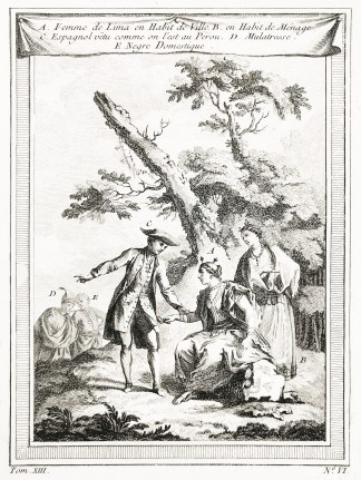 A. Femme de Lima en Habit de Ville. B. e… South America