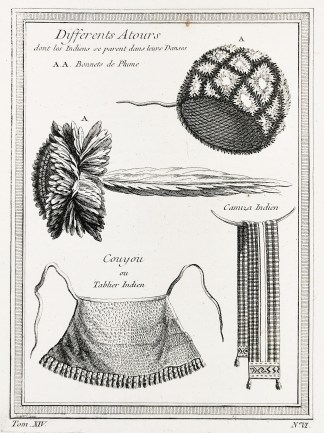 Differents Atours dont les Indiens se pa… North America