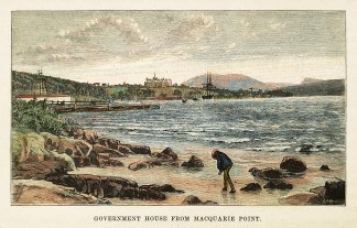 Government House from Macquarie Point. Tasmania