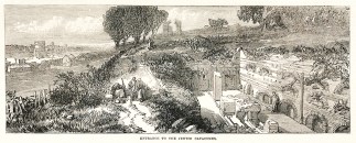 Entrance to the Jewish catacombs. Italy