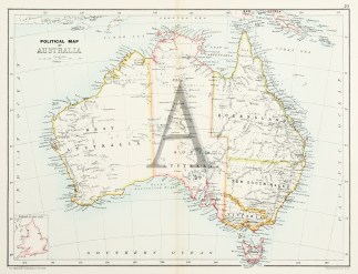 Political Map of Australia. AUSTRALIA