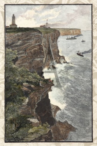 Sydney Heads, from the South. Sydney