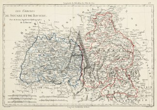 Les Cercles de Souabe et de Baviere. Germany