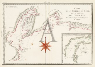 Carte de la Riviere de Cook, dans la par… United States