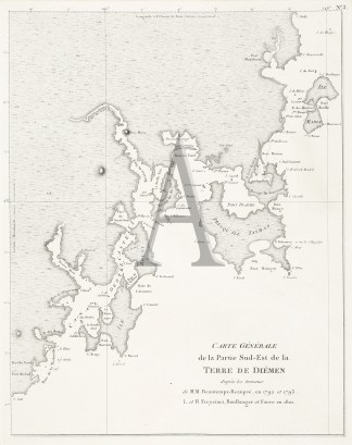 Carte Generale de la Partie Sud-Est de l… Baudin & Freycinet