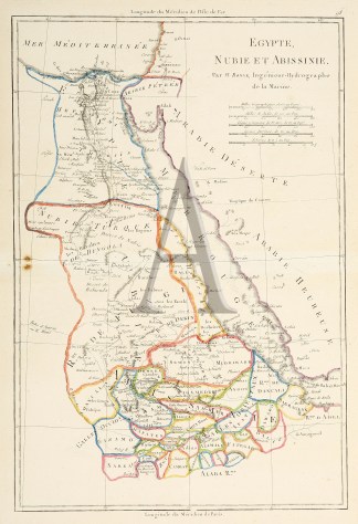 Egypte, Nubie et Abissinie. Africa Countries