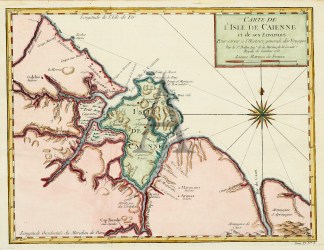 Carte de Isle Caienne et des Environs. AMERICAS