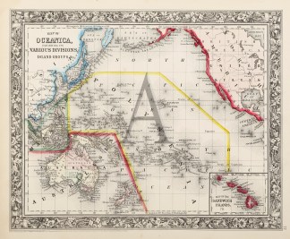 Map of Oceanica Exhibiting its Various D… Pacific (General)