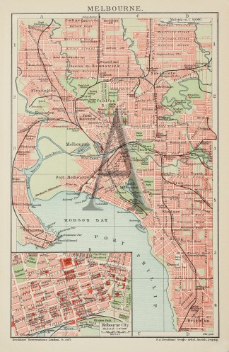 Melbourne. Town Plans
