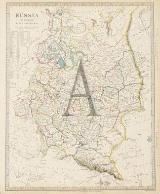 Russia in Europe Part X. General Map Russia