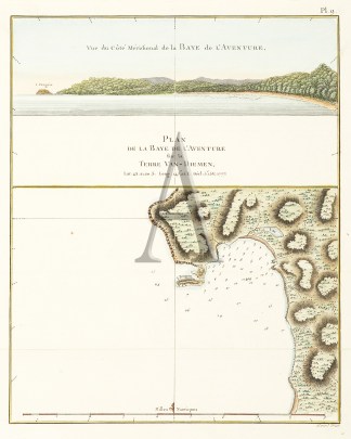 Vue du Cote Meridional de la Baye de L&#… Captain Cook