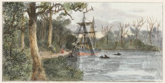 The “Enterprise” on the Yarr… Melbourne