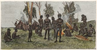Aboriginals in Camp. First Nations History