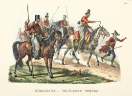 Russische u. Polnische Pferde.