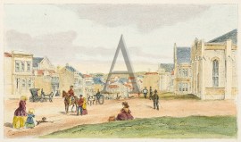 Collins Street, Melbourne, in 1853.