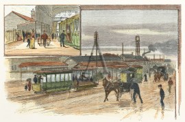 Flinders-Street and Railway Station.