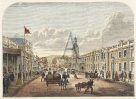 Provincial Buildings and post office. Princes-Street, Dunedin, New Zealand.