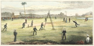 Cricket-Match at Zanzibar. AFRICA