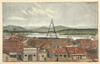 Hokitika River, from the Town of Hokitik… NEW ZEALAND