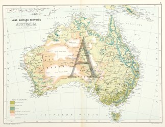 Land Surface Features of Australia. AUSTRALIA