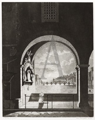 Veduta del Ponte alle Grazie presa di su… Italy