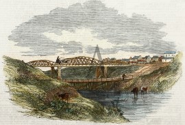 Australian Scenery - View of Bridge at Windsor over the River Hawksbury. sic