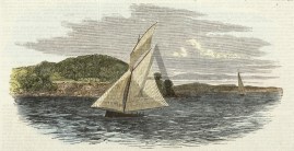 Sailing match between the Frolic and Presto.