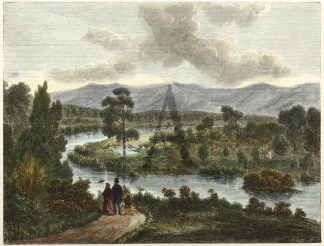 View on the South Esk, Near Launceston. Tasmania