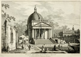 Prospetto della Chiesa di S.Simeone Appostolo cone alcune fabbriche d’invenzione del pittore. Italy Prospetto della Chiesa di S.Simeone Appostolo cone alcune fabbriche d'invenzione del pittore.