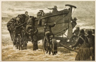 Launching the Life Boat. PRINTS & PHOTOGRAPHS