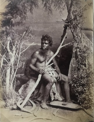 [Aboriginal Australian man with boomeran… Australian photographs