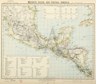 Mexico, South: and Central America. United States