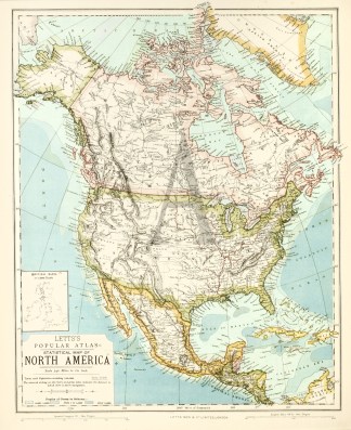 Statistical Map of North America United States