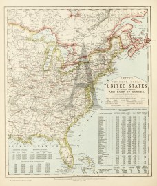 United States of North America and part of Canada (Eastern Sheet).
