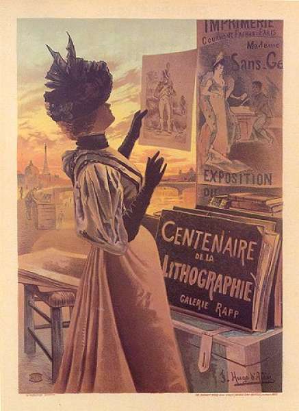 Centenaire de la Lithographie - Antique Print from April