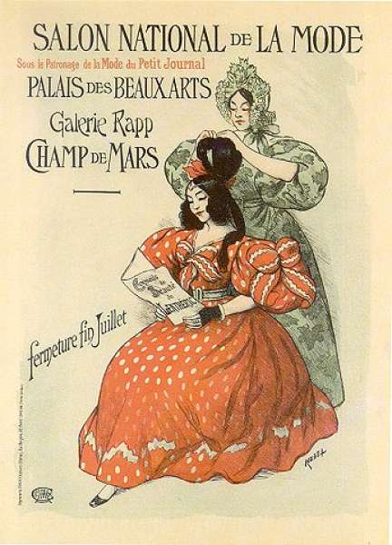 Salon Nationale de la Mode - Antique Print from Otober