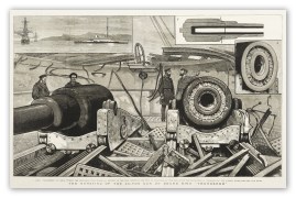 The bursting of the 38-ton gun on board H.M.S "Thunder"