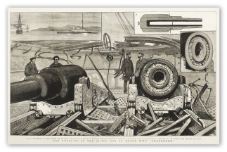 The bursting of the 38-ton gun on board … MILITARY