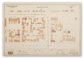 [Flinders St. Pulteney St./Wakefield St.] South Ad… South Australia - Smith Survey of the City of Adelaide 1882