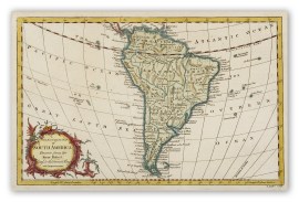An Accurate Map of South America, Drawn from the Sieur Robert, Georg to the French King with Improvements.