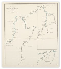 Map of the Rivers Canuma, Abacaxis, & Maue &#… South America