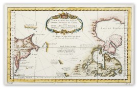 Carte Reduite des Parties Septentrionales Du Globe, Situees Entre L'Asie Et Amerique Pour fervir a l'Histoire Generale des Voyages.