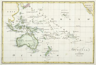 Oceania Sulla Projezionee de Mercatore. Australia (General)