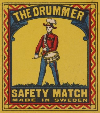 The Drummer [Small format] MATCHBOX LABELS