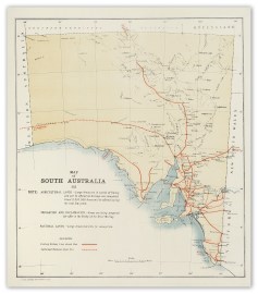 Map of South Australia 1913. South Australia