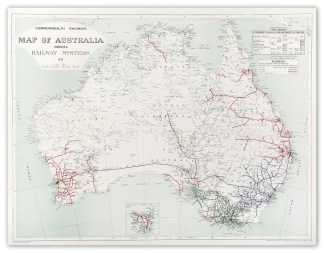 Commonwealth Railways Map of Australia S… Australia (General)