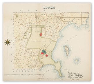 [Port Lincoln] Louth - Antique Map from 1894